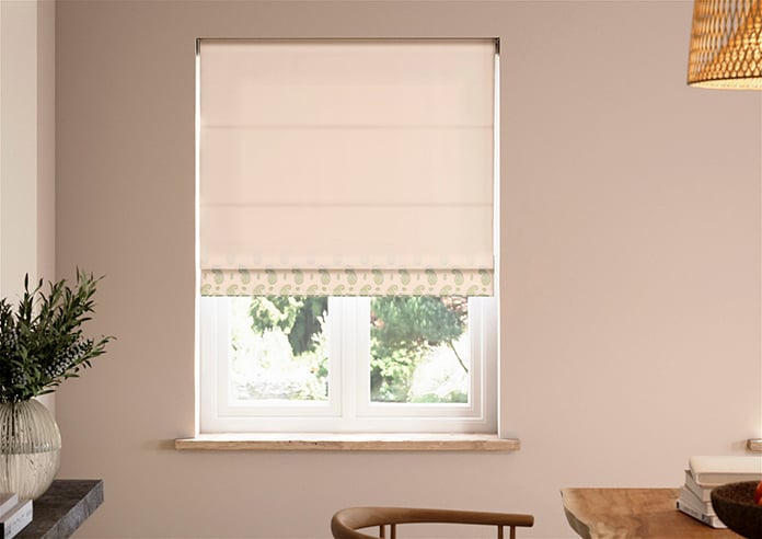 Petal & Block Paisley Mist, Neem - Roman Blind - Image 3